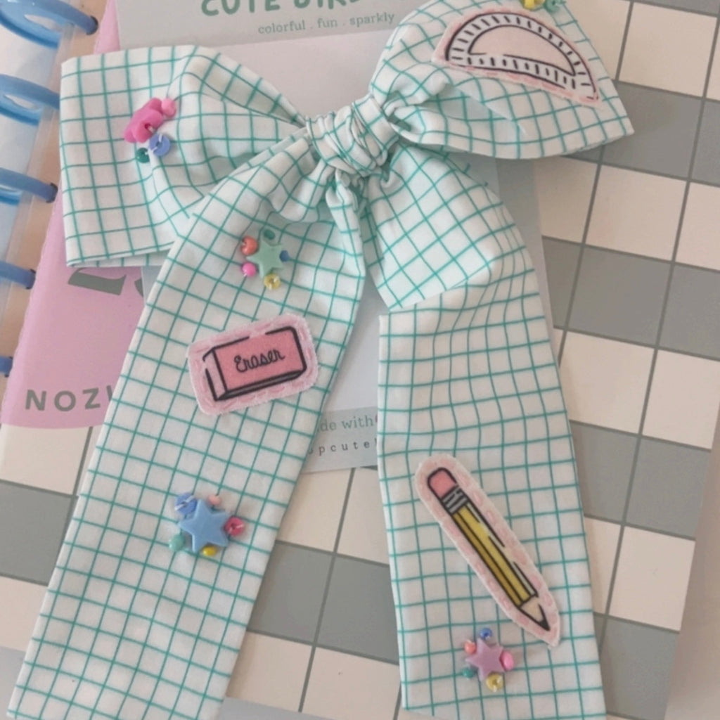 SCHOOL SUPPLIES Patch Lady Bow