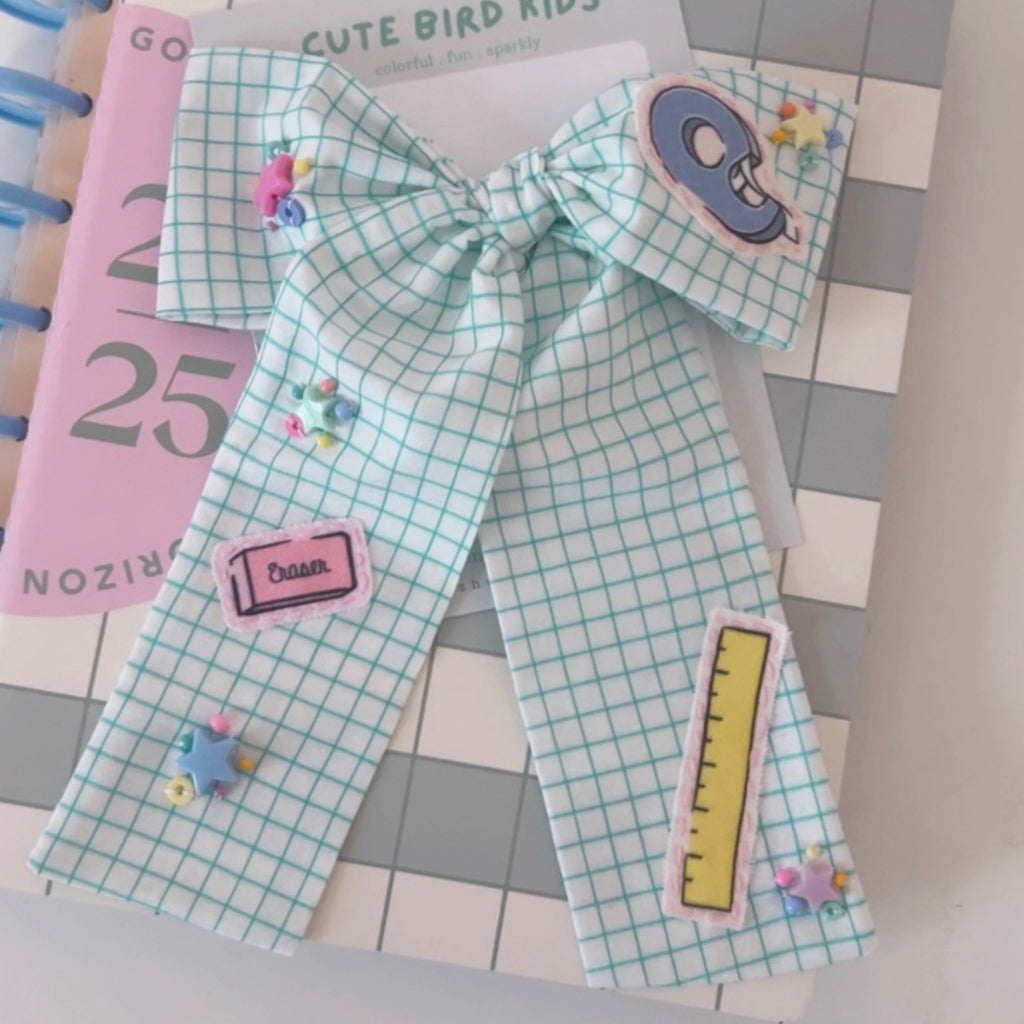 SCHOOL SUPPLIES Patch Lady Bow