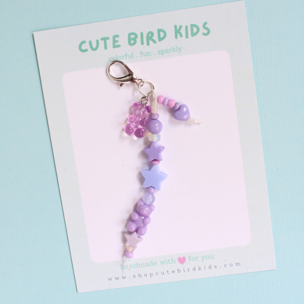 PURPLE GUMMY BEAR Charm