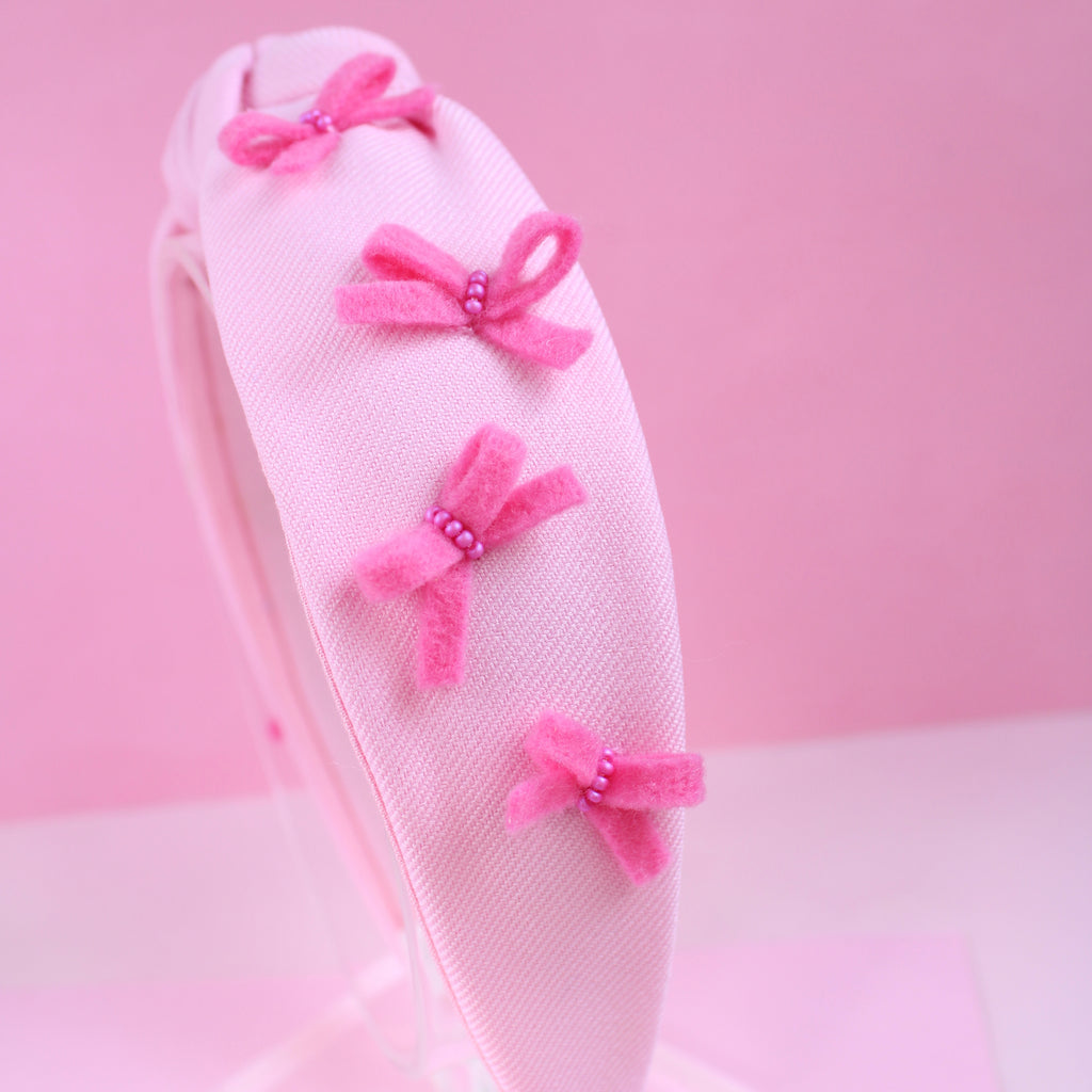 BALLERINA PINK COQUETTE knotted Headband